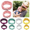 Modern  Mother & Baby Headbands Kids Girl Bow With Rabbit ear Print Floral Hair Bands Parent-Child Hair Accessories