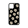 Black Floral Phone Case For Iphone 12 Mini 11 Pro Xs Max X Xr 6 7 8 Plus Se20 High Quality Silicon And Hard Plastic Cover Flowers Case Back Cover For Iphone