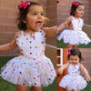 Newborn Infant Baby Girl Romper with Sequin Dot Tulle Dress Outfits for Toddler Girls Dress For Birthday And Party