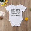 Newborn Infant Baby Boys Girls Funny Letter Cotton Romper Jumpsuit Clothes Outfits For Boys And Girls In Classic Modern Printed  Design