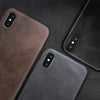 Ultra Thin Phone Cases For iPhone 13 6 7 14Plus XS Max Cover Leather Skin Soft Silicone Case For iPhone XR X 11 12 Pro Case Anti-Scratch iPhone Xs max Cover Genuine Leather iPhone Cases for iPhone