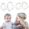 Luxury Modern Gold Silver Leaves Hairbands Summer Hair Accessories Bridal Trendy Jewelry For Mother and  Daughter