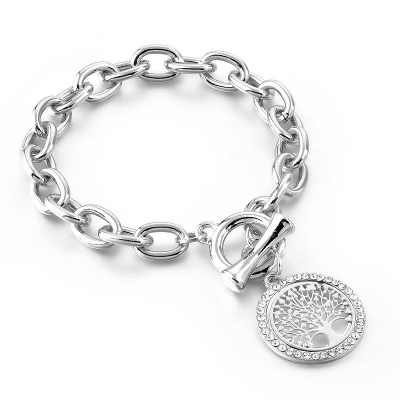 Modern New Fashion Elegant Chain Medalon Bracelet Amazing Luxury Classic Bracelet Women's Gold Bracelets Vintage Tree Of Life