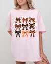 Halloween Bows Girly Ribbons Coquette Spooky Autumn Fall Thanksgiving Comfort Colors Tee