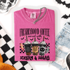 Freshly Boo'd Halloween Coffee Witch Spooky Cozy Night Vibes Graphic Comfort Colors Tee