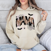 Halloween Mama Leopard Spooky Season Boo Family Photo Ready Cozy Leopard Print Graphic Hoodie