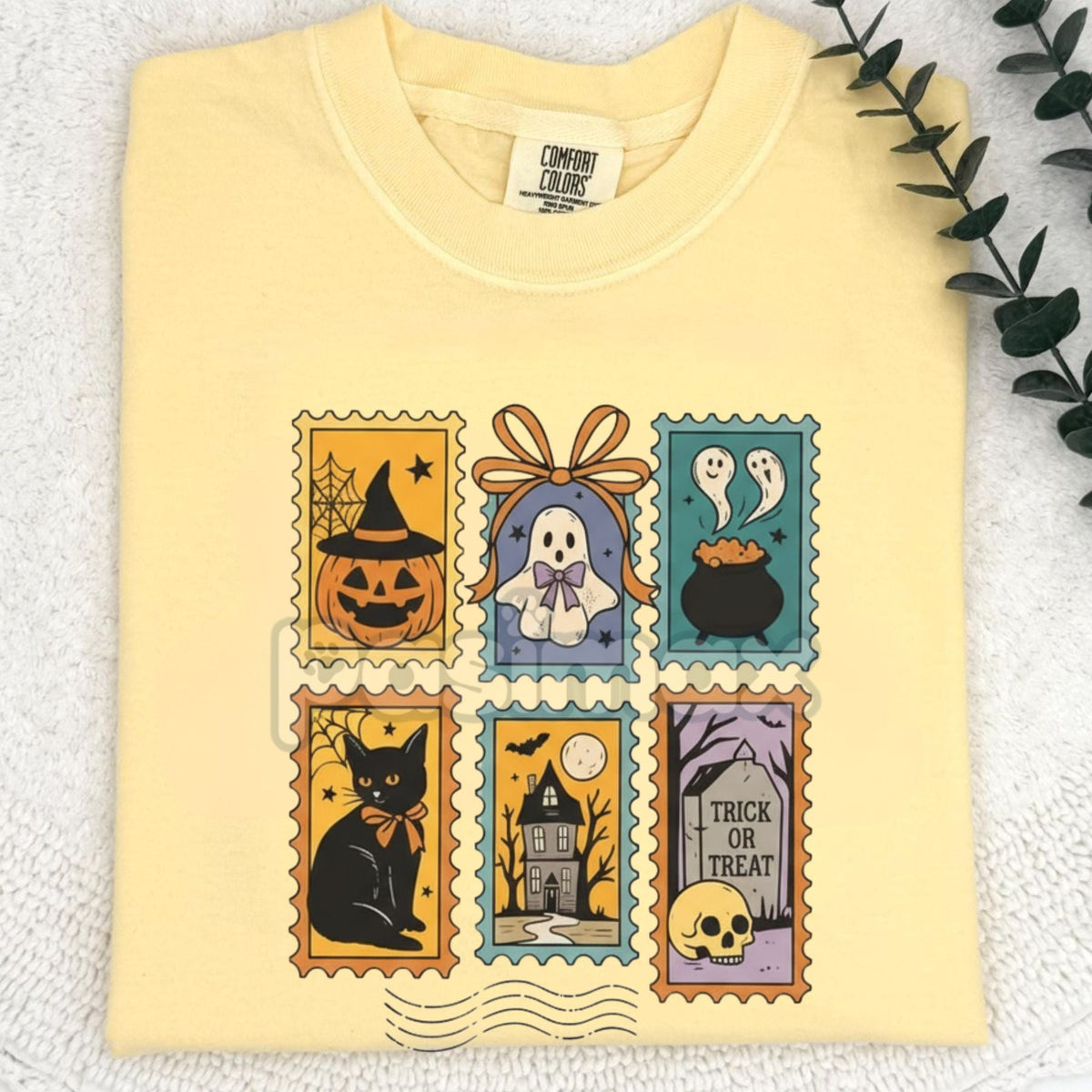 Halloween Cute Ghost Pumpkin Cat Shirt – Retro Ghost Tee, Spooky Cute Fall Outfit, Vintage Halloween Cat Shirt