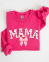Halloween Mama Coquette Ribbons And Bows Festive Fall Autumn Seasonal Sweatshirt