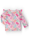 Hangin with My Peeps L/S Ruffle Tee
