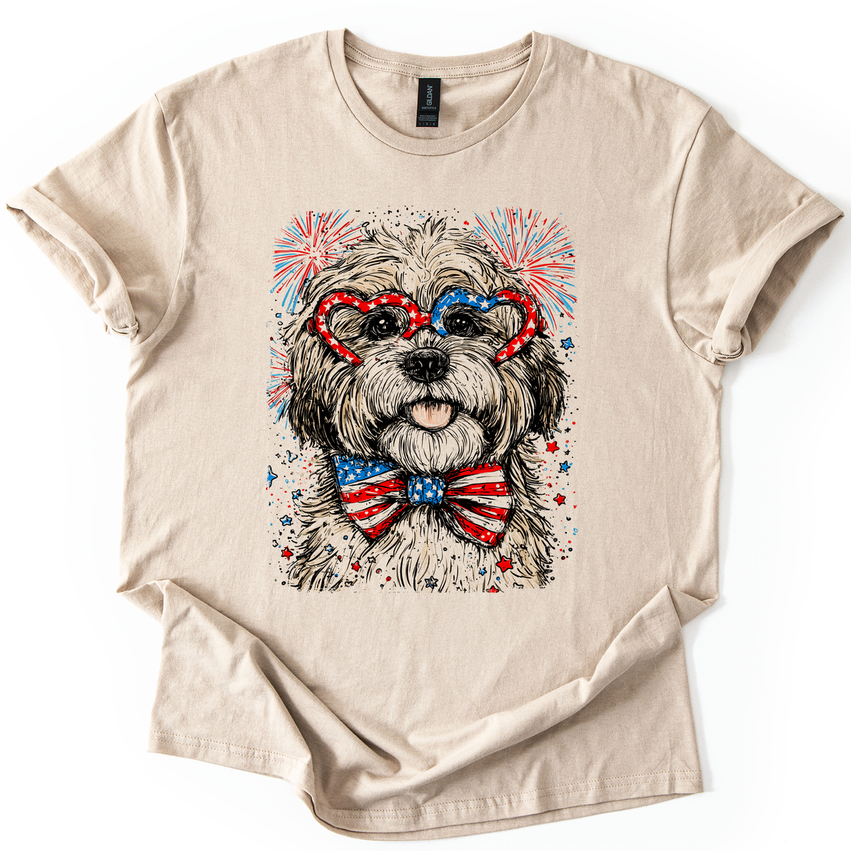Havanese Patriotic Dog Graphic Tee