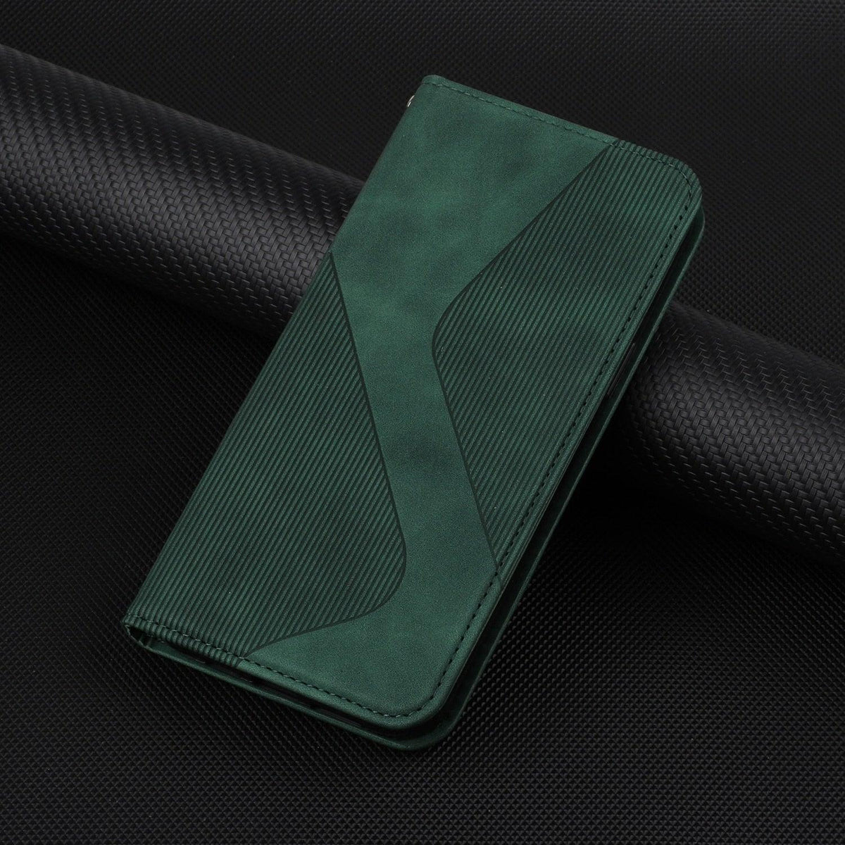 Luxury Blue Flip Wallet Case For iPhone 14 13 12 Mini Plus 11 Pro Magnetic Cards Phone Cover Magnetic PU Leather Phone Case Classic S-shaped Simple Flip Wallet Cover