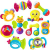 Baby Rattles Teether Shaker Grab and Spin Rattle Musical Toy Set Early Educational Toys For Baby
