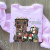 He Sees What You've Been Reading Shirt Sweatshirt | Funny Book Lover Holiday Jumper | Santa Surveillance Reading Gift
