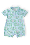 He's On The Green Polo Shorty One-Piece