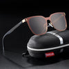 New Luxury Elegent Polarized Square Sunglasses Temples Sun Glasses for Men and Women With UV400 Protection