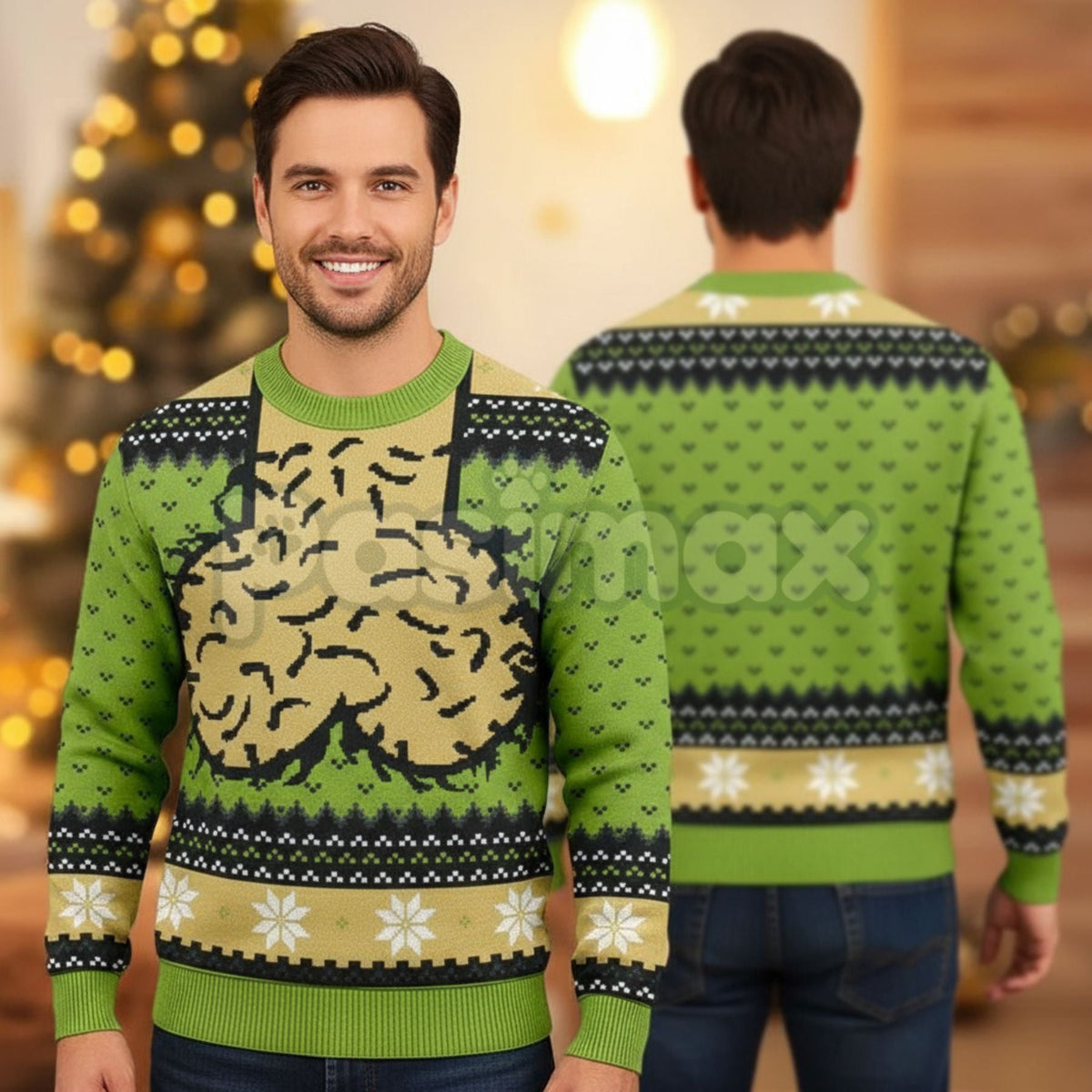 Hilarious Meme Balls Christmas Sweater, Funny Couple Holiday Party Jumper, Naughty Xmas Sweatshirt Gift