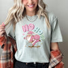 Ho Ho Ho Pink Skateboarding Santa Retro Christmas Graphic Holiday Edition Comfort Colors Tee