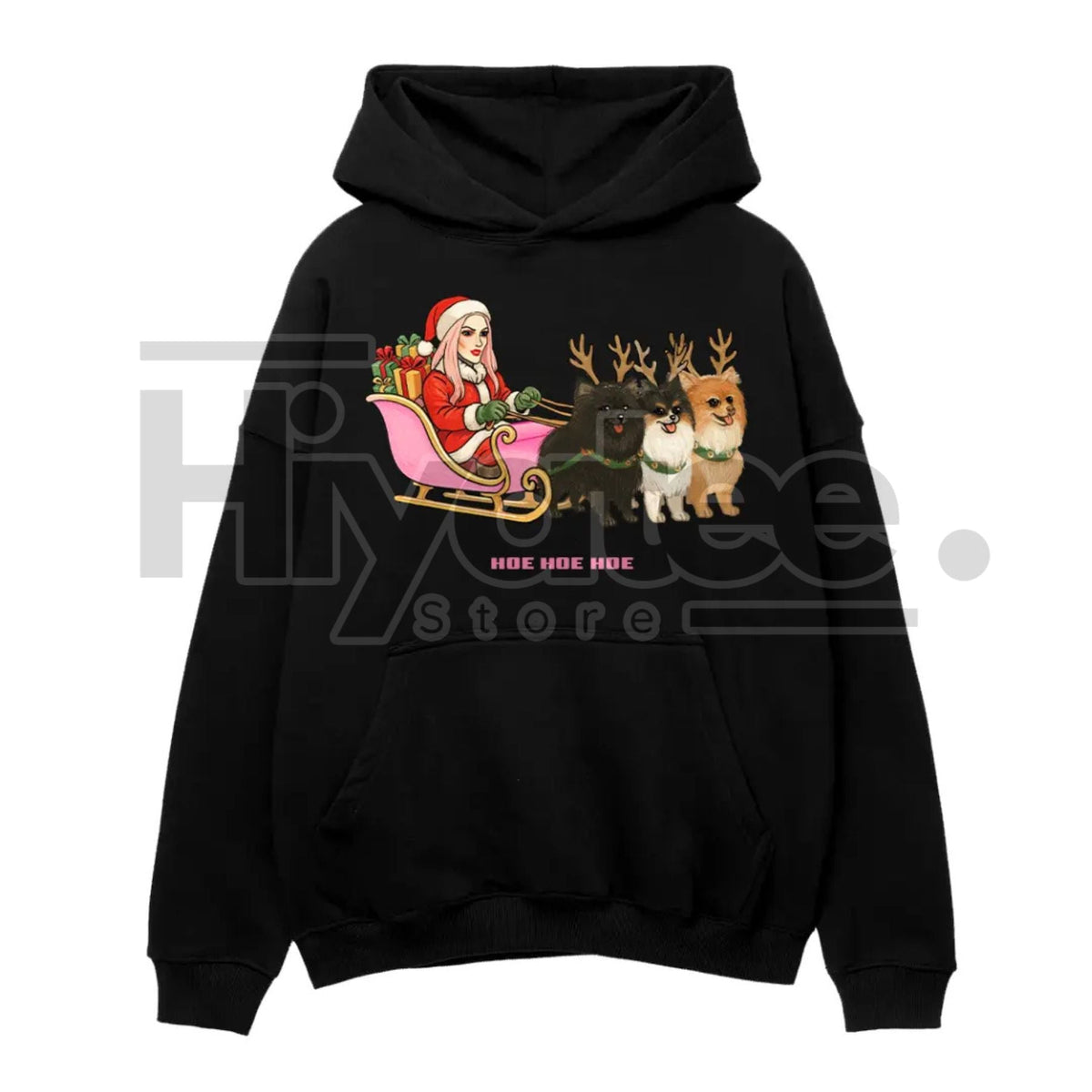 "Hoe Hoe Hoe" Funny Holiday Hoodie