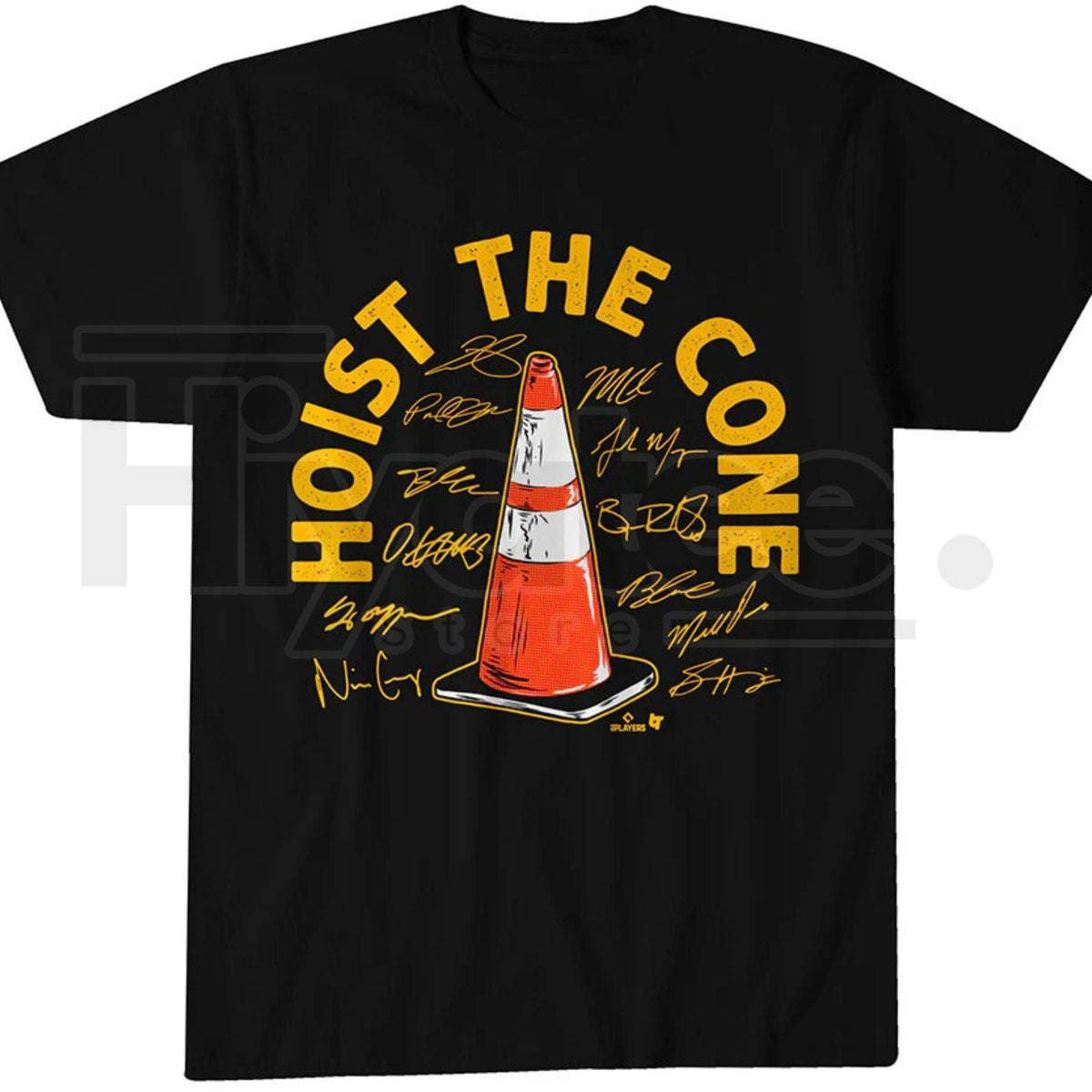 "Hoist The Cone" – Pittsburgh Baseball Signatures Fan Graphic Top