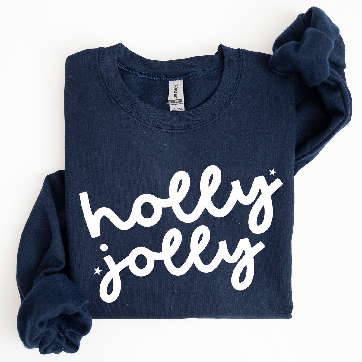 Holly Jolly Retro Christmas Classic Winter Santa Xmas Holiday Edition Sweatshirt