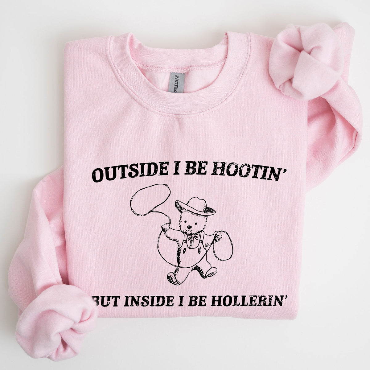 Hootin Hollerin Bear Meme Graphic Illustration For Meme Fans Everywhere Sweatshirt