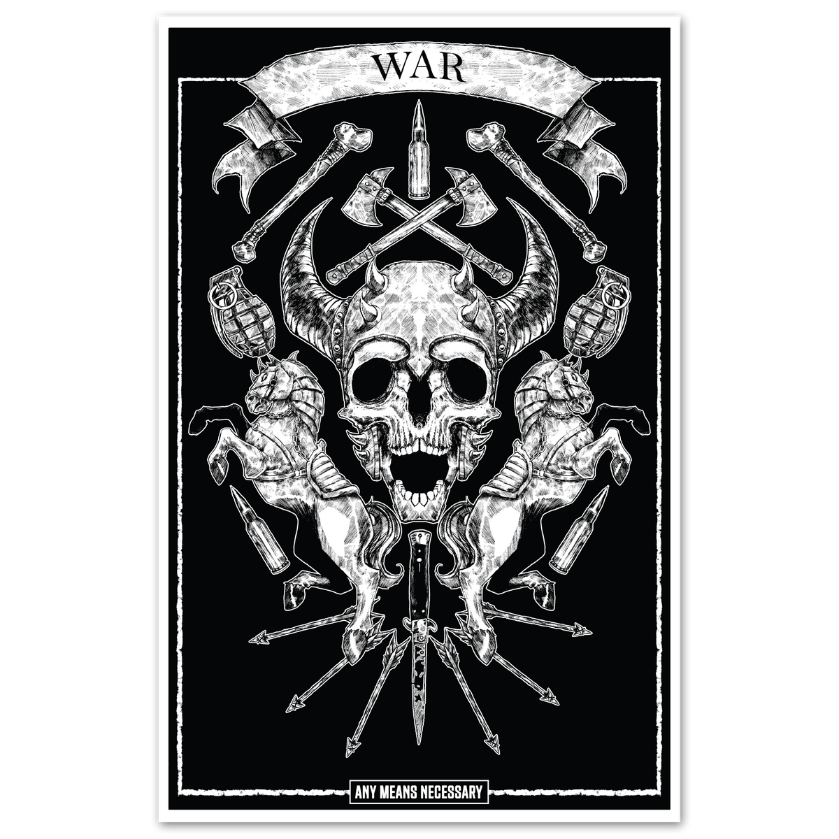4 Horsemen War Print