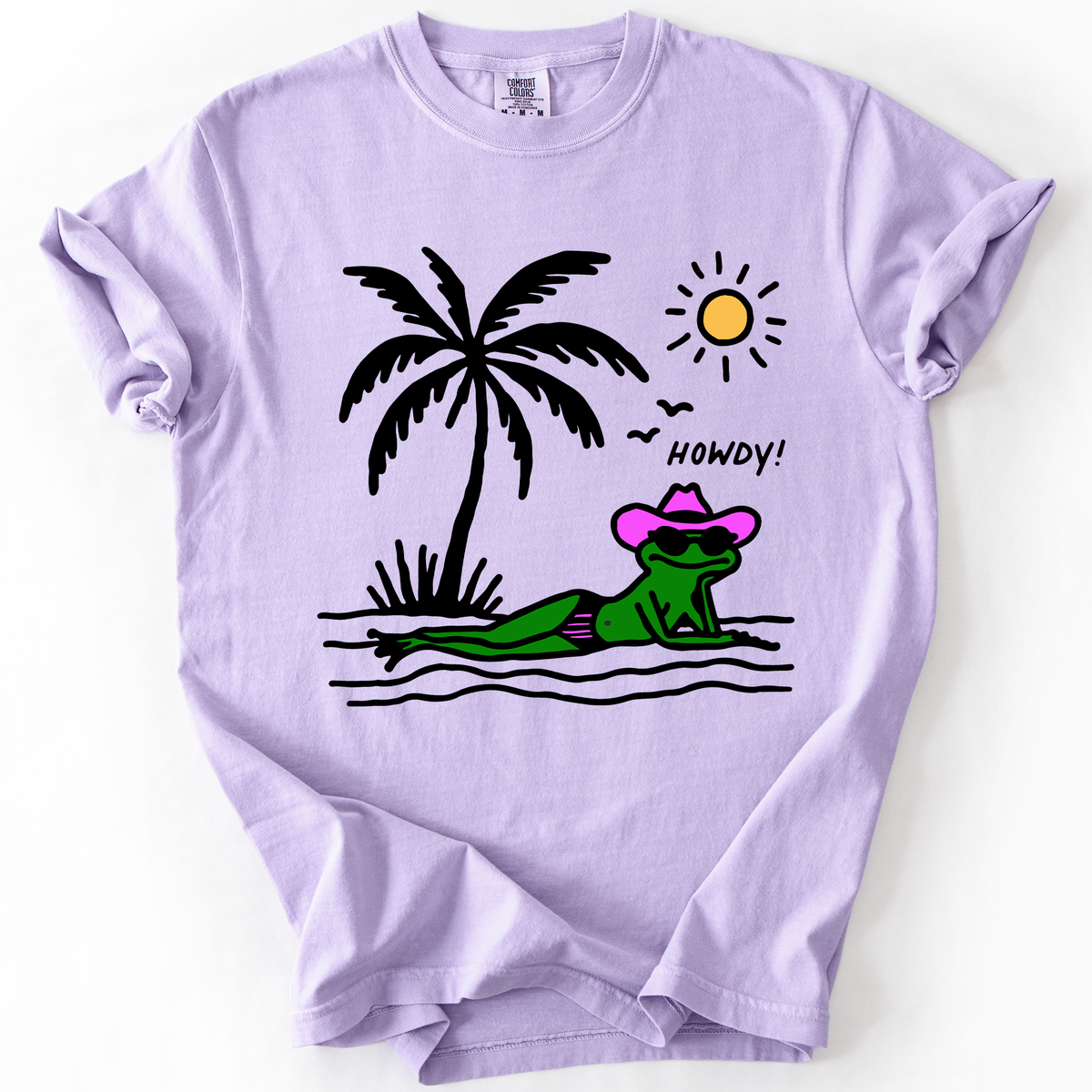 Hot Girl Summer, Funny Frog, Howdy, Beach, Summer, Sunshine Vibes Comfort Colors Tee
