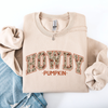 Howdy Pumpkin Varsity Collegiate Autumn Graphic Cozy Vintage For Everyday Layering Comfort Sweatshirt