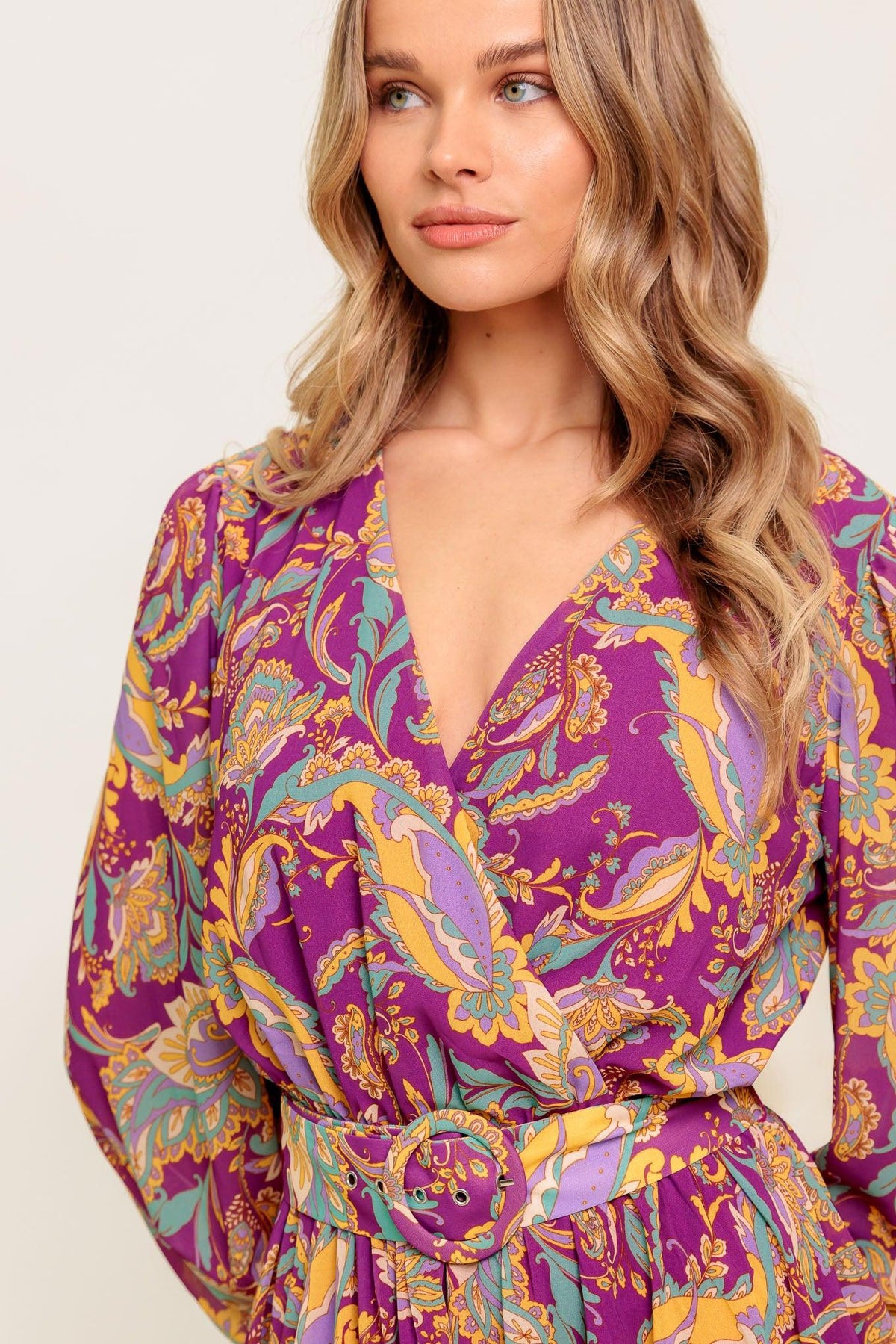 GOING WITH ELEGANCE WOVEN MIDI DRESS