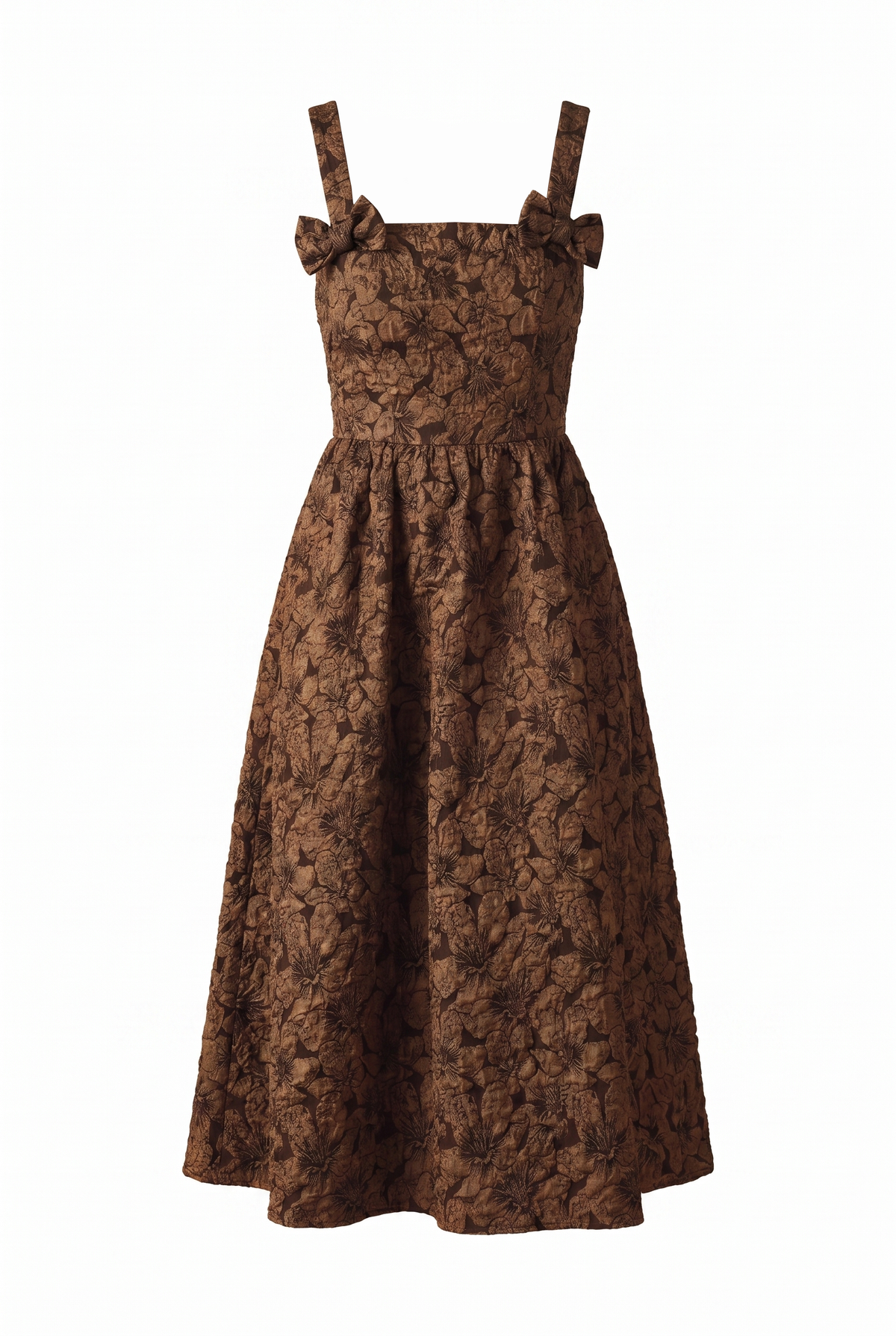 LOST IN TIME WOVEN MIDI DRESS