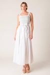 ROMINA BRODERIE WOVEN MIDI DRESS