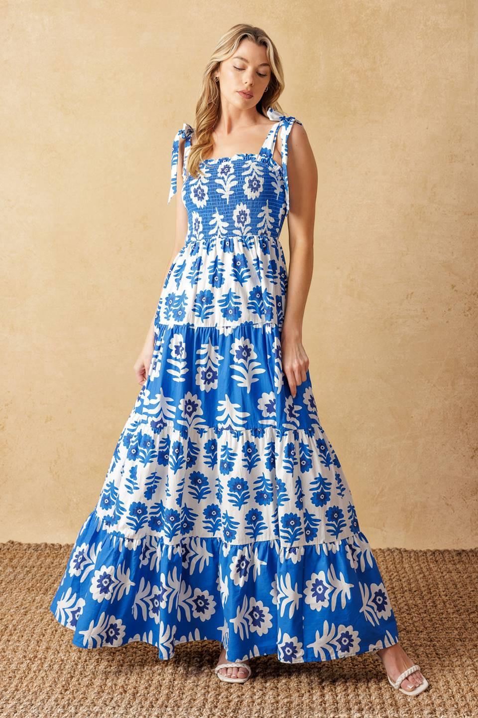 GLAMOUR IN MOTION WOVEN MAXI DRESS