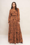 NOMAD'S WHISPER WOVEN MAXI DRESS