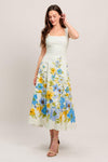 DREAMING OF THE COAST WOVEN MIDI DRESS