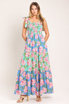 PASTEL GLOW WOVEN MAXI DRESS