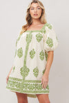 SWEET MEADOW WOVEN MINI DRESS