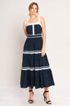 PETAL KISS WOVEN MIDI DRESS