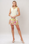 GARDEN EDITION WOVEN MINI DRESS