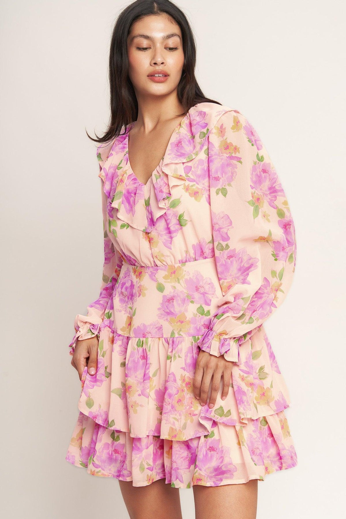 SWEET SERENDIPITY WOVEN MINI DRESS