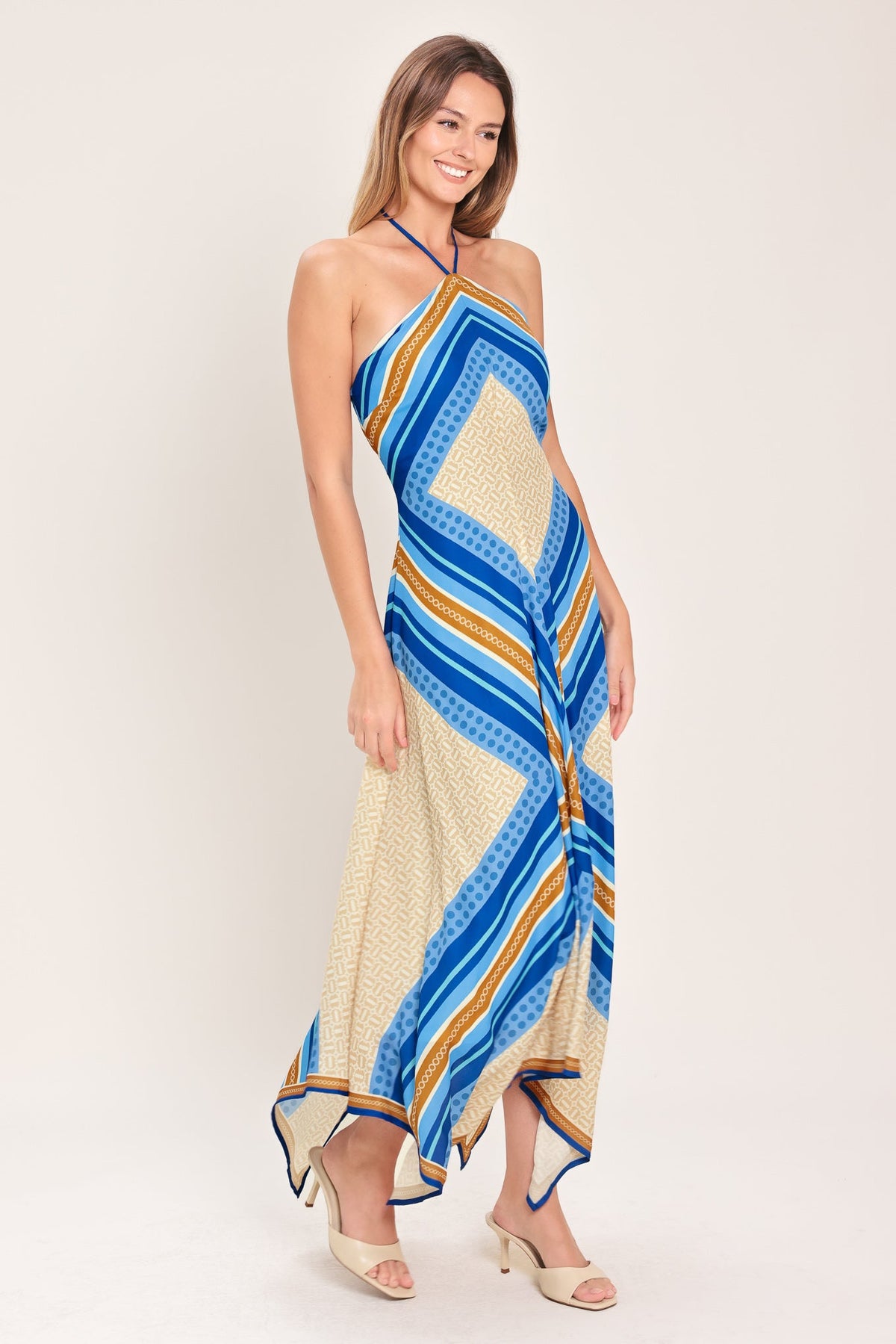 PARADISE CODE WOVEN MIDI DRESS
