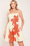 SUNKISSED FLORA WOVEN MINI DRESS
