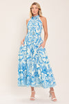 BLUE CHATEAU WOVEN MAXI DRESS