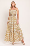 DAINTY FLORA WOVEN MAXI DRESS