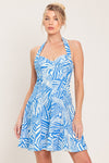 BLUE LAGOON CHIC WOVEN MINI DRESS