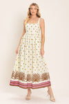 COCONUT GROVE WOVEN MIDI DRESS