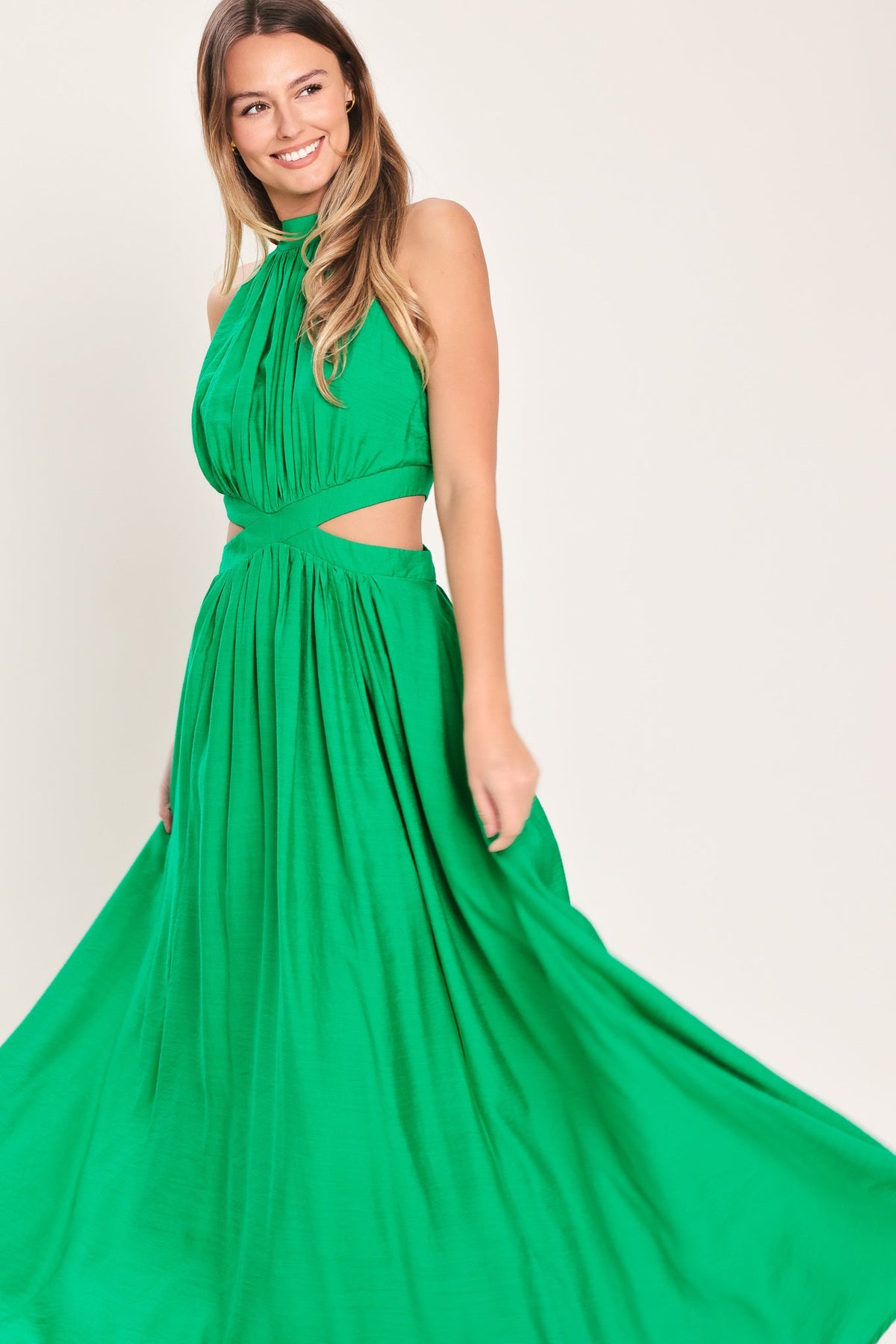HOT GIRL WOVEN MAXI DRESS