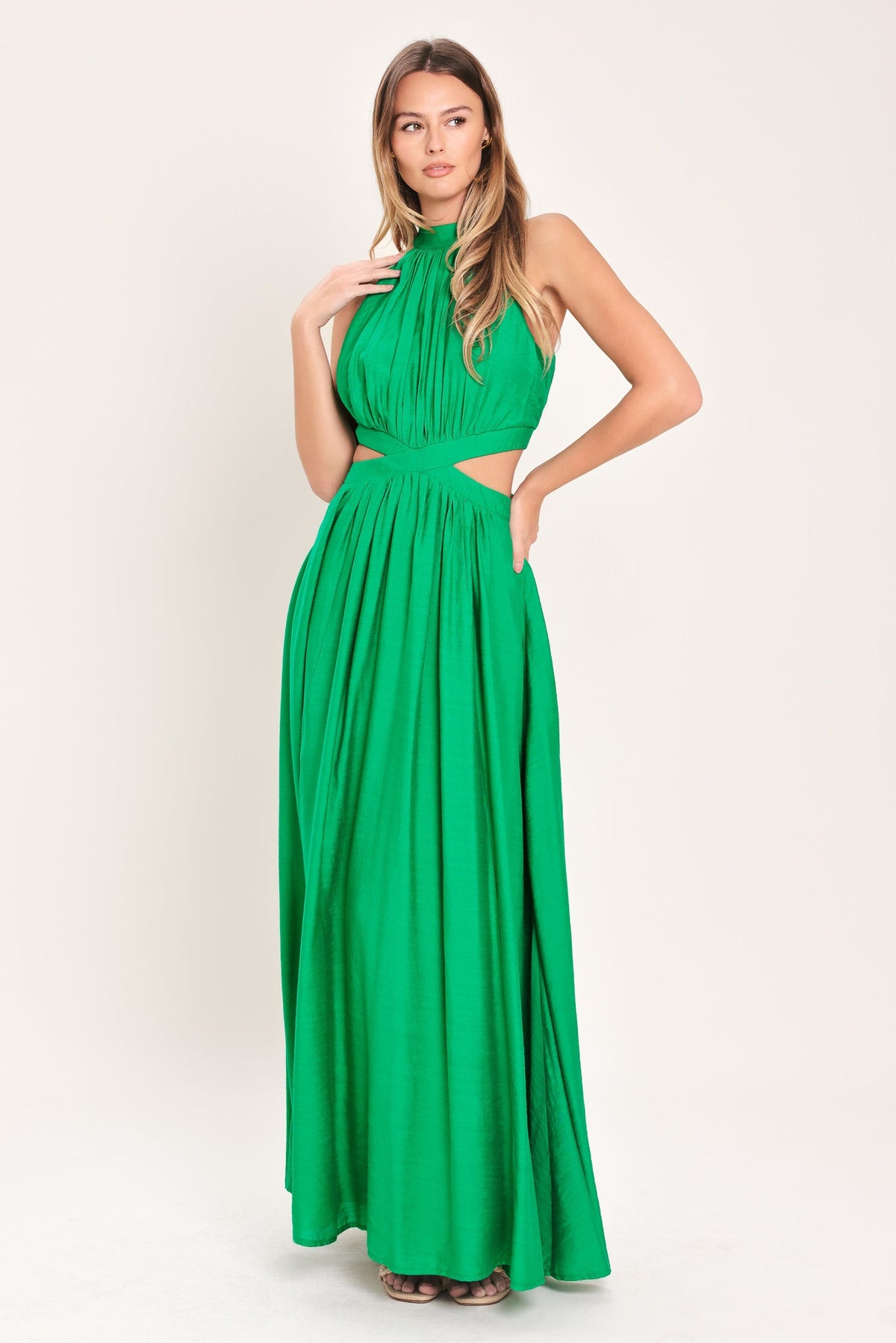 HOT GIRL WOVEN MAXI DRESS