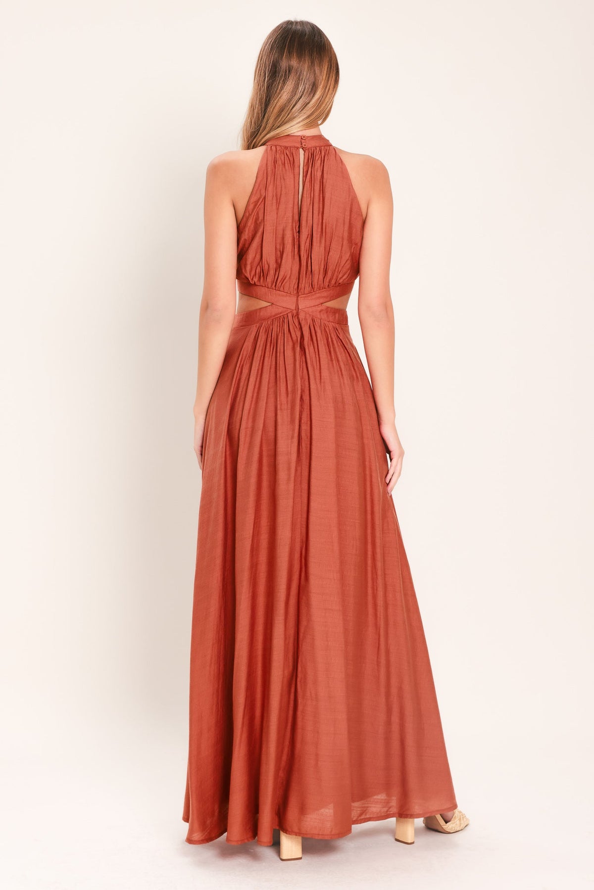 HOT GIRL WOVEN MAXI DRESS
