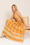 MARIGOLD DREAM WOVEN MIDI DRESS