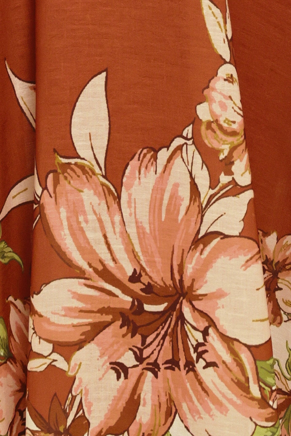 AUTUMN PETAL WOVEN MIDI DRESS